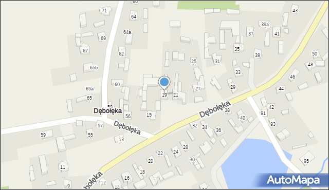 Dębołęka, Dębołęka, 19, mapa Dębołęka