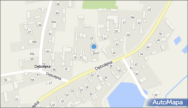 Dębołęka, Dębołęka, 27, mapa Dębołęka