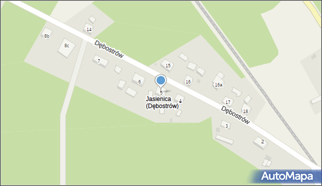 Dębostrów, Dębostrów, 5, mapa Dębostrów
