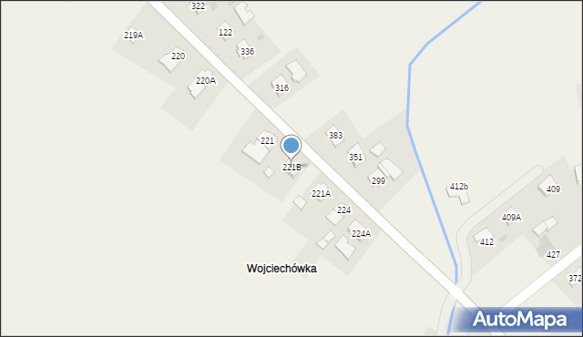 Dębów, Dębów, 221B, mapa Dębów