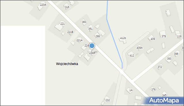 Dębów, Dębów, 224A, mapa Dębów