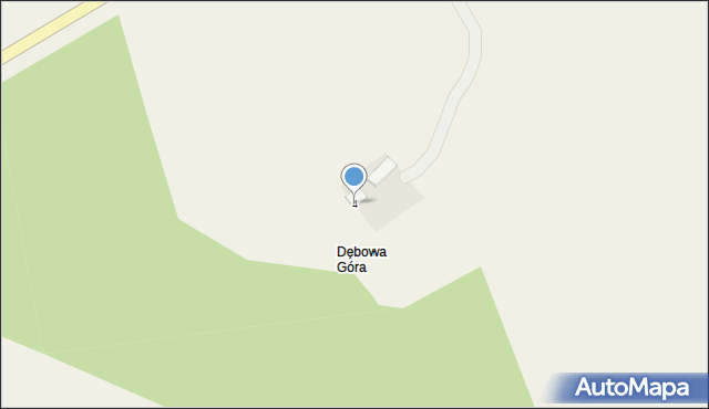 Dębowa Góra, Dębowa Góra, 4, mapa Dębowa Góra