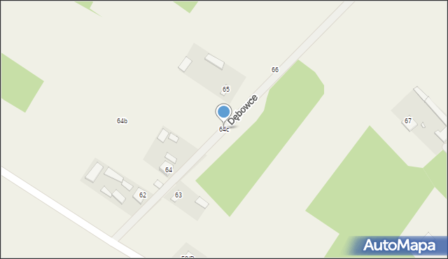 Dębowce, Dębowce, 64c, mapa Dębowce