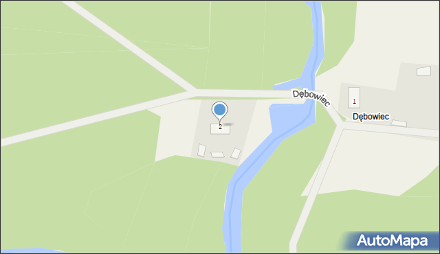 Dębowiec, Dębowiec, 2, mapa Dębowiec