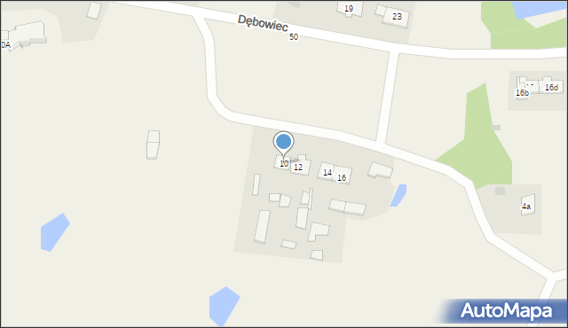 Dębowiec, Dębowiec, 10, mapa Dębowiec