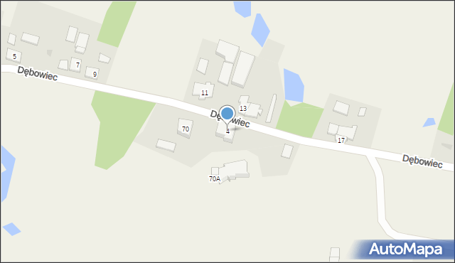 Dębowiec, Dębowiec, 4, mapa Dębowiec