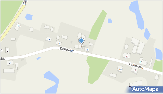 Dębowiec, Dębowiec, 7, mapa Dębowiec