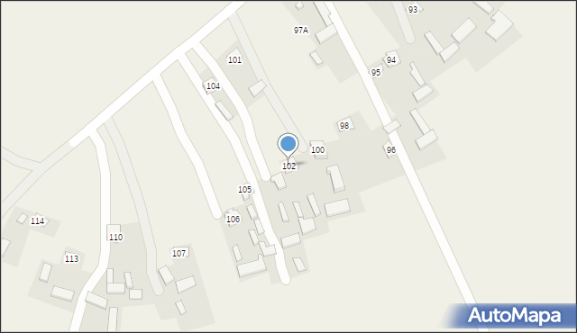 Dębowiec, Dębowiec, 102, mapa Dębowiec