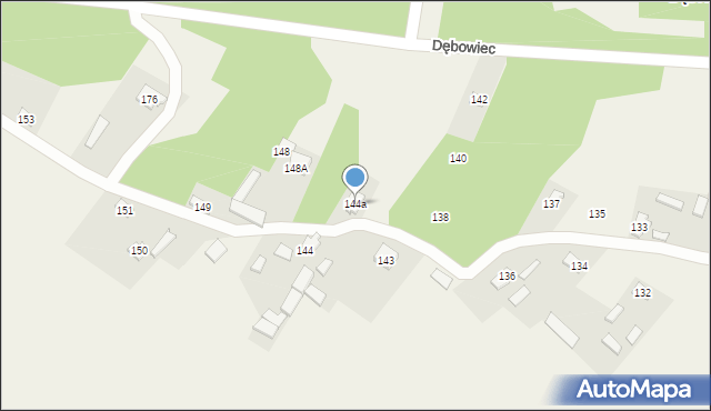 Dębowiec, Dębowiec, 144a, mapa Dębowiec