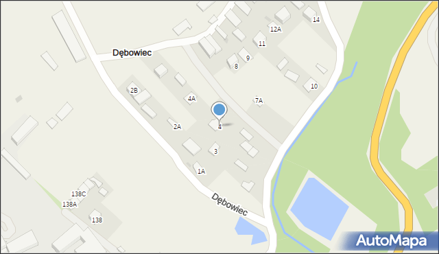 Dębowiec, Dębowiec, 4, mapa Dębowiec