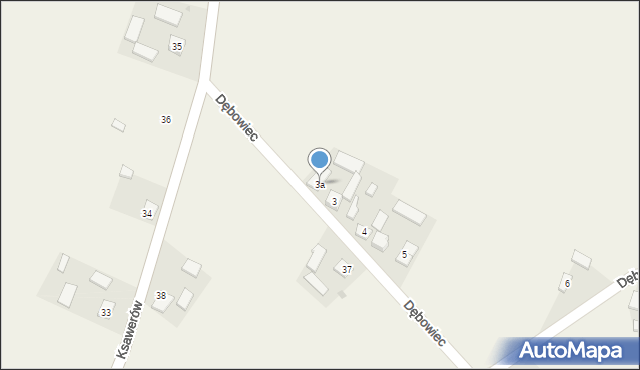 Dębowiec, Dębowiec, 3a, mapa Dębowiec