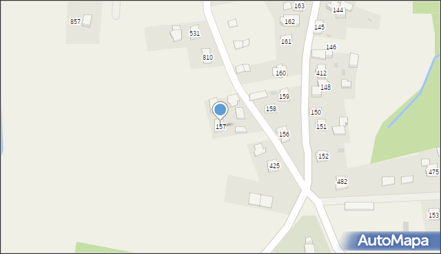 Dębowiec, Dębowiec, 157, mapa Dębowiec