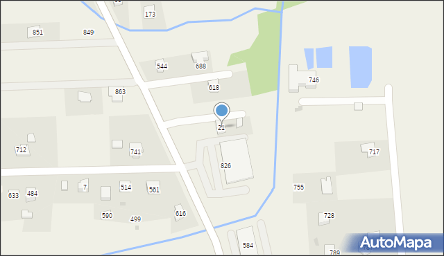 Dębowiec, Dębowiec, 21, mapa Dębowiec
