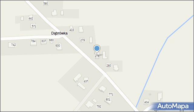 Dębowiec, Dębowiec, 278, mapa Dębowiec