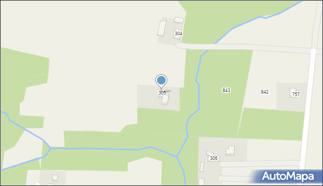 Dębowiec, Dębowiec, 305, mapa Dębowiec