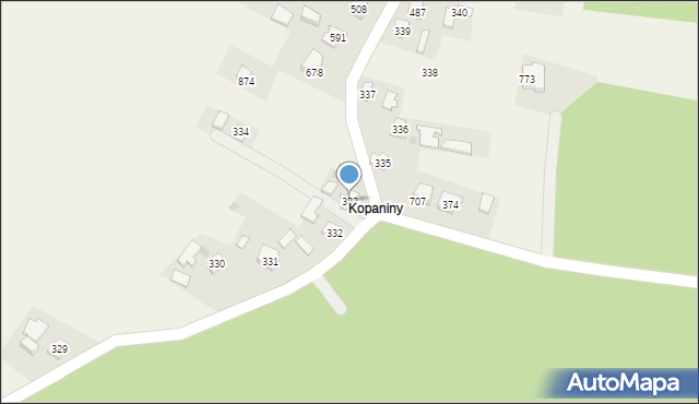 Dębowiec, Dębowiec, 333, mapa Dębowiec