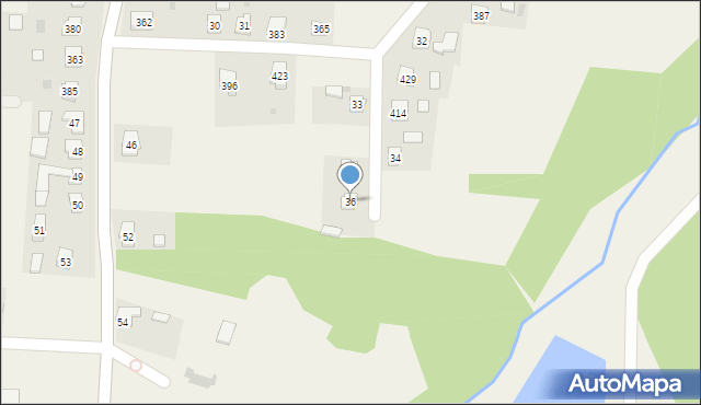 Dębowiec, Dębowiec, 36, mapa Dębowiec