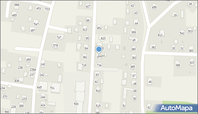 Dębowiec, Dębowiec, 377, mapa Dębowiec