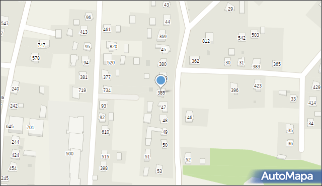 Dębowiec, Dębowiec, 385, mapa Dębowiec