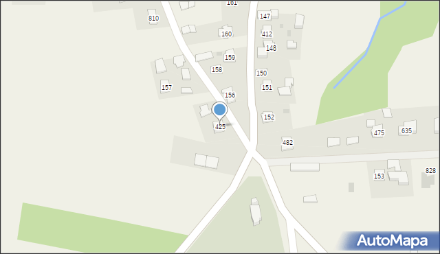 Dębowiec, Dębowiec, 425, mapa Dębowiec