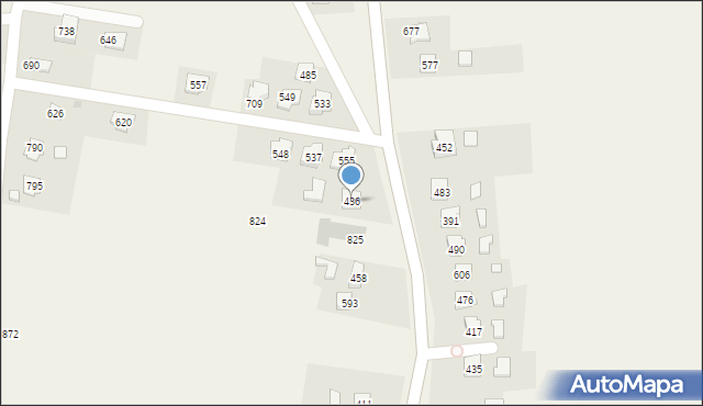 Dębowiec, Dębowiec, 436, mapa Dębowiec