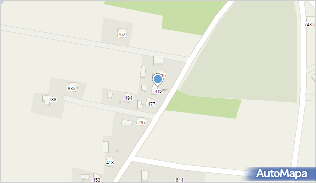 Dębowiec, Dębowiec, 445, mapa Dębowiec