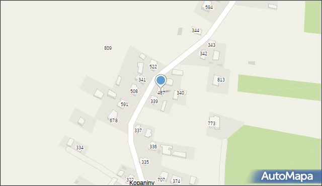 Dębowiec, Dębowiec, 487, mapa Dębowiec