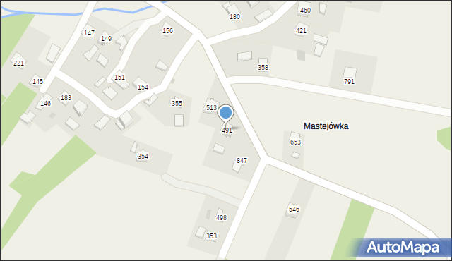 Dębowiec, Dębowiec, 491, mapa Dębowiec