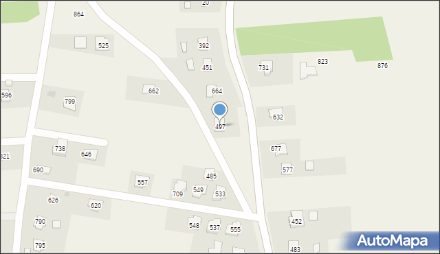 Dębowiec, Dębowiec, 497, mapa Dębowiec