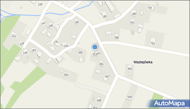 Dębowiec, Dębowiec, 513, mapa Dębowiec