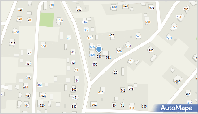 Dębowiec, Dębowiec, 530, mapa Dębowiec