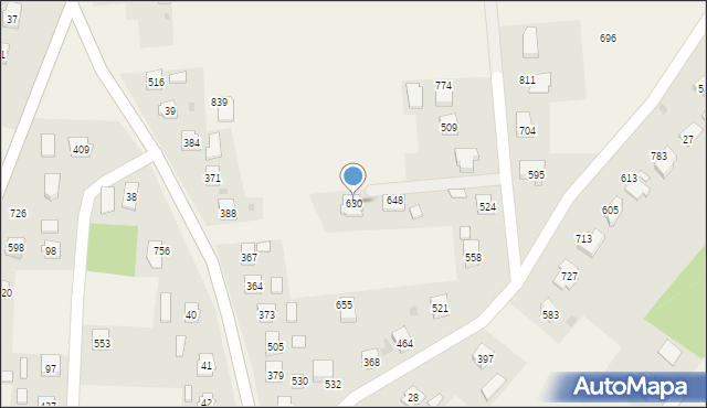 Dębowiec, Dębowiec, 630, mapa Dębowiec