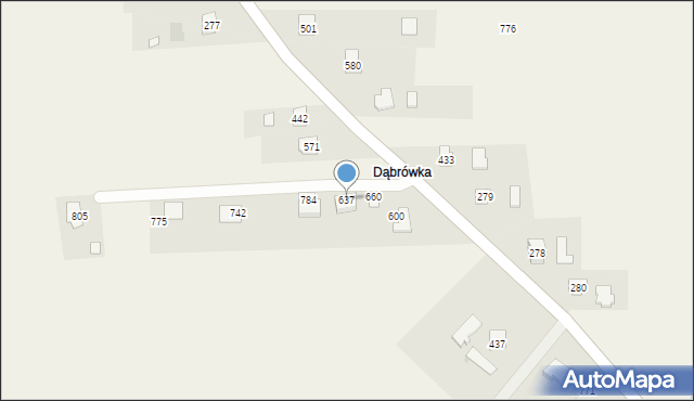 Dębowiec, Dębowiec, 637, mapa Dębowiec