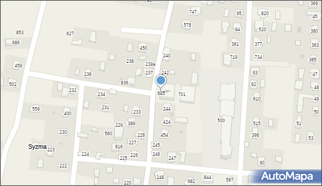 Dębowiec, Dębowiec, 645, mapa Dębowiec