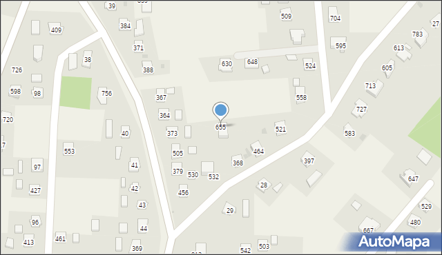 Dębowiec, Dębowiec, 655, mapa Dębowiec