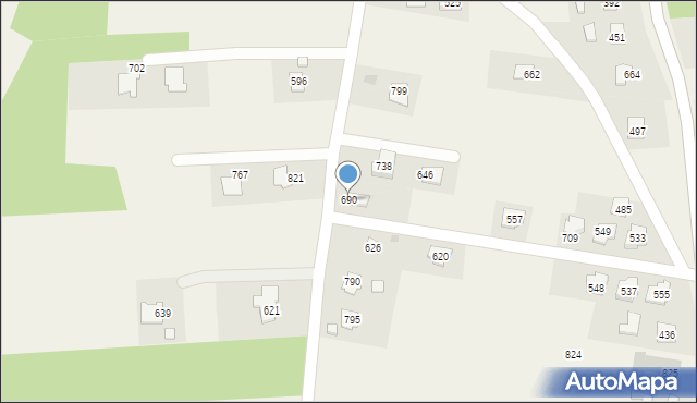 Dębowiec, Dębowiec, 690, mapa Dębowiec