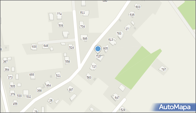 Dębowiec, Dębowiec, 713, mapa Dębowiec