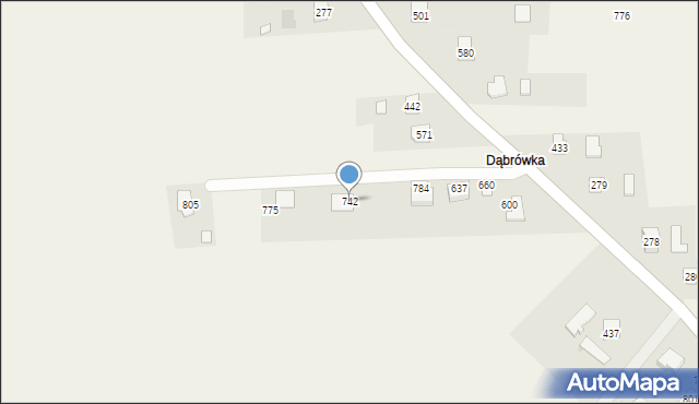 Dębowiec, Dębowiec, 742, mapa Dębowiec