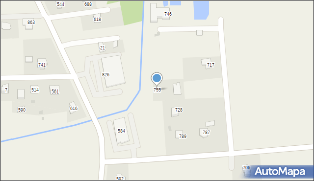 Dębowiec, Dębowiec, 755, mapa Dębowiec