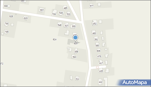 Dębowiec, Dębowiec, 825, mapa Dębowiec