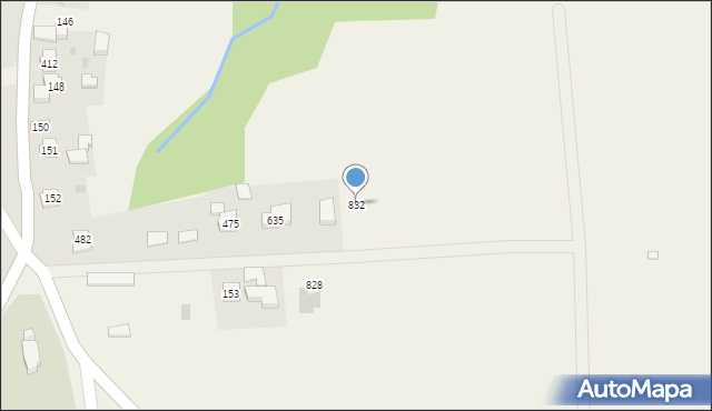 Dębowiec, Dębowiec, 832, mapa Dębowiec