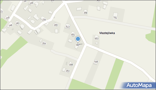 Dębowiec, Dębowiec, 847, mapa Dębowiec