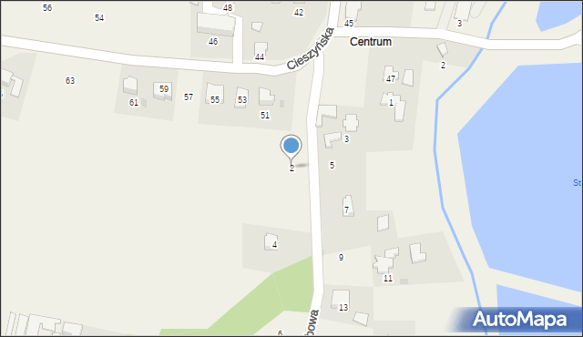 Dębowiec, Dębowa, 2, mapa Dębowiec