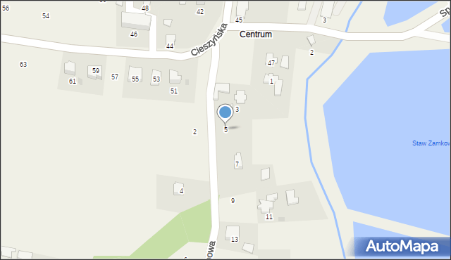 Dębowiec, Dębowa, 5, mapa Dębowiec