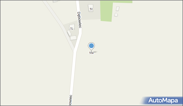 Dębowiec, Dębowiec, 50a, mapa Dębowiec