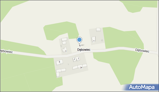 Dębowiec, Dębowiec, 5, mapa Dębowiec