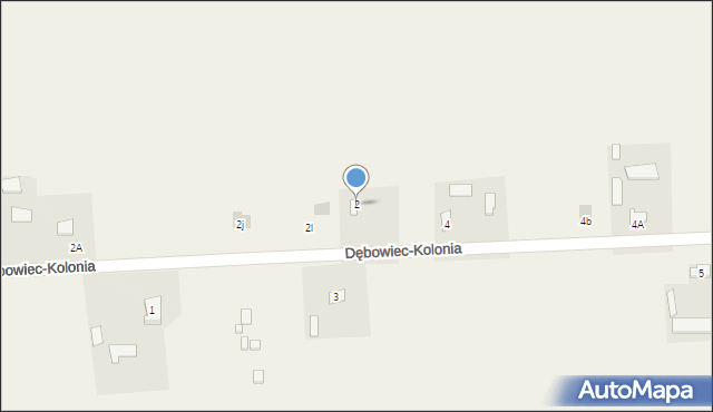 Dębowiec-Kolonia, Dębowiec-Kolonia, 2, mapa Dębowiec-Kolonia