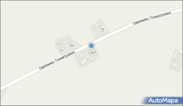 Dębówiec-Towarzystwo, Dębówiec-Towarzystwo, 7a, mapa Dębówiec-Towarzystwo