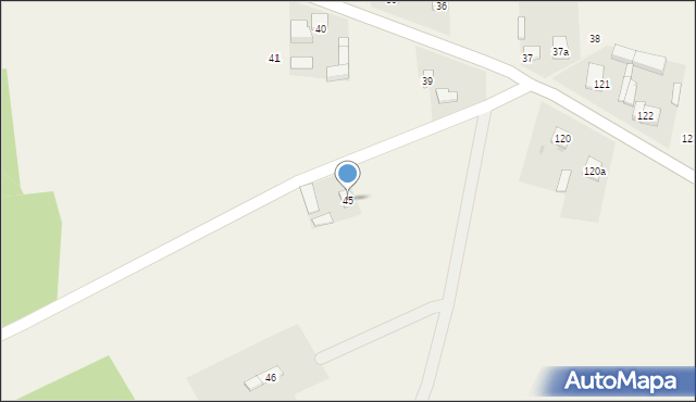 Dębowiec Wielki, Dębowiec Wielki, 45, mapa Dębowiec Wielki