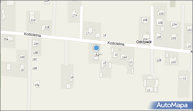 Dębówka, Dębówka, 15a, mapa Dębówka